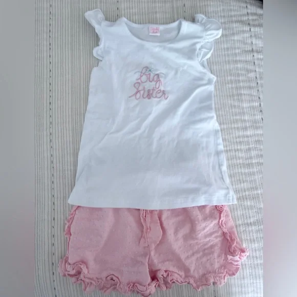 “Big Sister” Little Girl Short Set - Picture 2 of 2